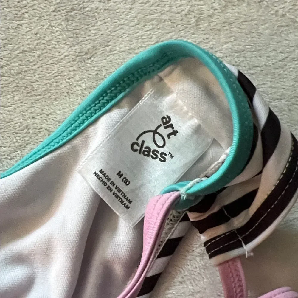 art class Striped Bikini with Multicolor Straps